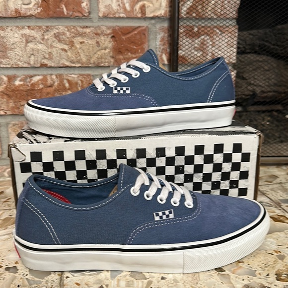 Vans Shoes Vans Skate Authentic Moonlight Blue True White Poshmark